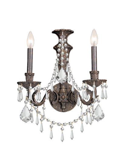 Vanderbilt Two Light Wall Sconce in English Bronze (60|5162EBCLMWP)