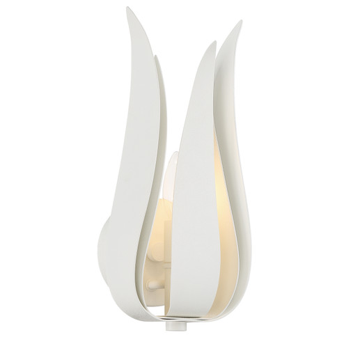 Broche One Light Wall Sconce in Matte White (60|511MT)