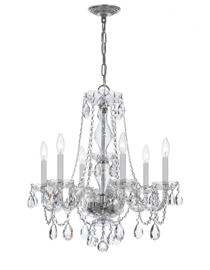 Traditional Crystal Six Light Chandelier in Polished Chrome (60|5086CHCLSAQ)