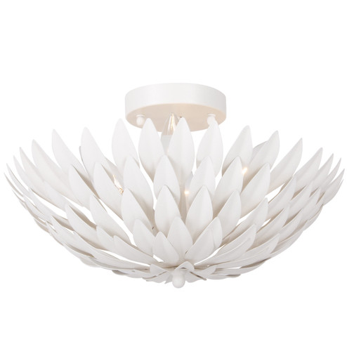 Broche Four Light Semi Flush Mount in Matte White (60|505MT)