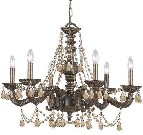 Paris Market Six Light Chandelier in Venetian Bronze (60|5026VBGTS)