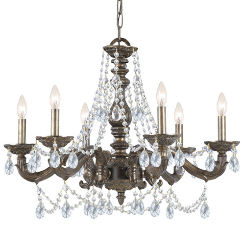 Paris Market Six Light Chandelier in Venetian Bronze (60|5026VBCLMWP)