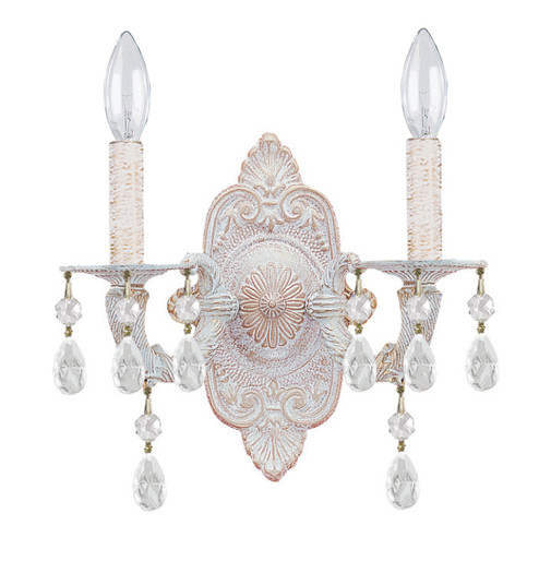 Paris Market Two Light Wall Sconce in Antique White (60|5022AWCLSAQ)
