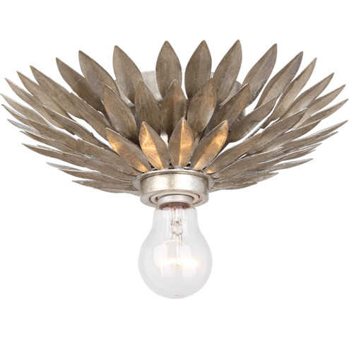 Broche One Light Flush Mount in Antique Silver (60|500SACEILING)