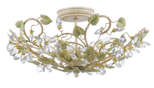 Josie Five Light Semi Flush Mount in Champagne Green Tea (60|4840CT)