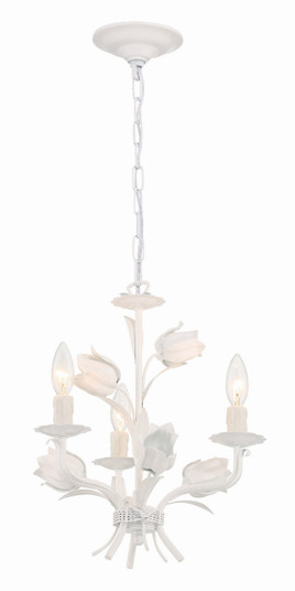 Southport Three Light Mini Chandelier in Wet White (60|4813WW)