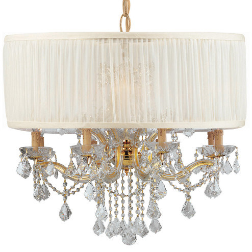 Brentwood 12 Light Chandelier in Gold (60|4489GDSAWCLS)