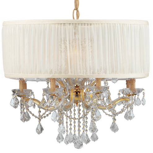 Brentwood 12 Light Chandelier in Gold (60|4489GDSAWCLQ)