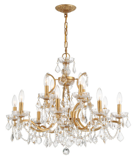 Filmore 12 Light Chandelier in Antique Gold (60|4456GACLS)