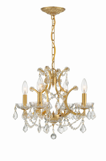 Filmore Four Light Mini Chandelier in Antique Gold (60|4454GACLMWP)