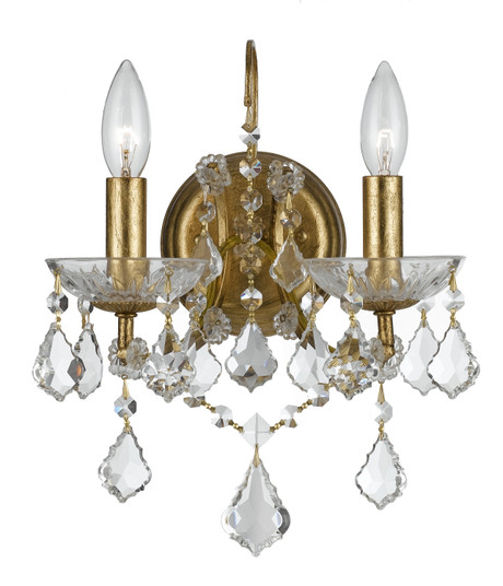 Filmore Two Light Wall Sconce in Antique Gold (60|4452GACLS)