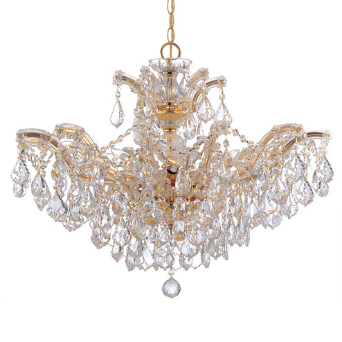 Maria Theresa Six Light Chandelier in Gold (60|4439GDCLS)