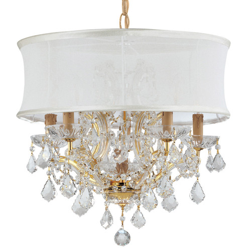 Brentwood Six Light Chandelier in Gold (60|4415GDSMWCLQ)