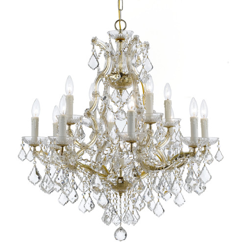 Maria Theresa 13 Light Chandelier in Gold (60|4412GDCLSAQ)