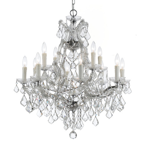 Maria Theresa 13 Light Chandelier in Polished Chrome (60|4412CHCLMWP)