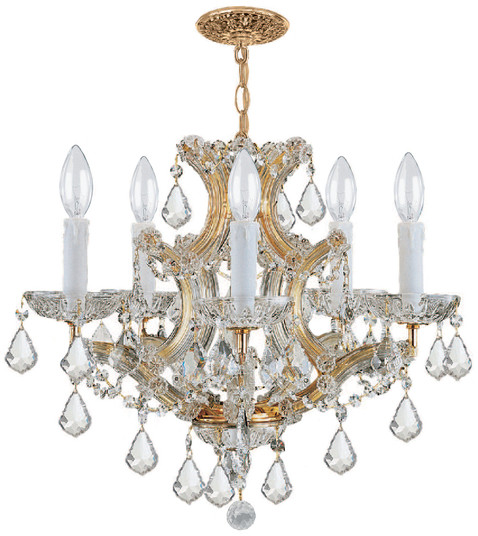 Maria Theresa Six Light Mini Chandelier in Gold (60|4405GDCLS)
