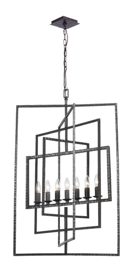 Capri Seven Light Chandelier in Raw Steel (60|339RS)