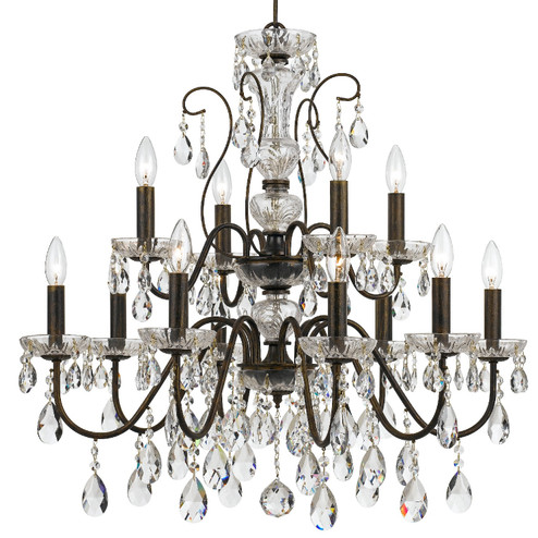 Butler 12 Light Chandelier in English Bronze (60|3029EBCLS)