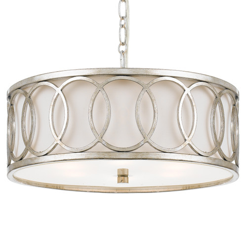 Graham Six Light Chandelier in Antique Silver (60|287SA)