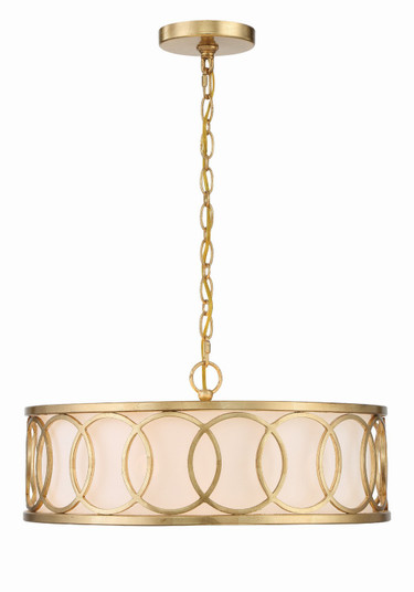 Graham Six Light Chandelier in Antique Gold (60|287GA)