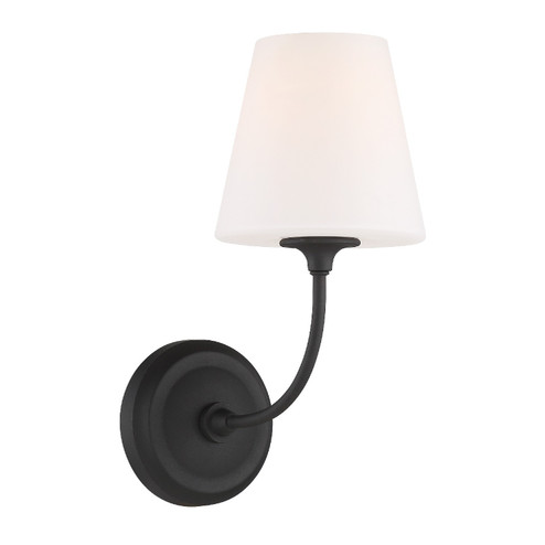 Sylvan One Light Wall Sconce in Black Forged (60|2441OPBF)