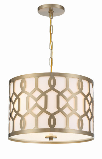 Jennings Three Light Chandelier in Aged Brass (60|2265AG)