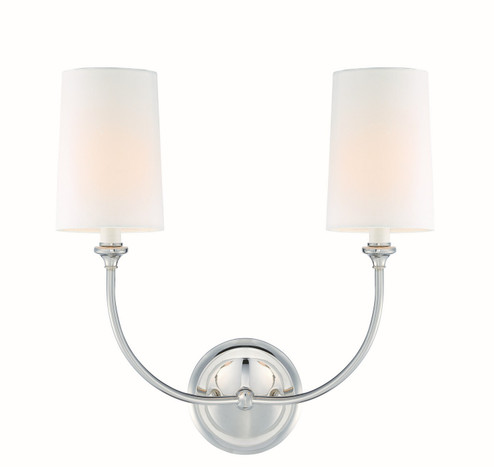 Sylvan Two Light Wall Sconce in Polished Nickel (60|2242PN)