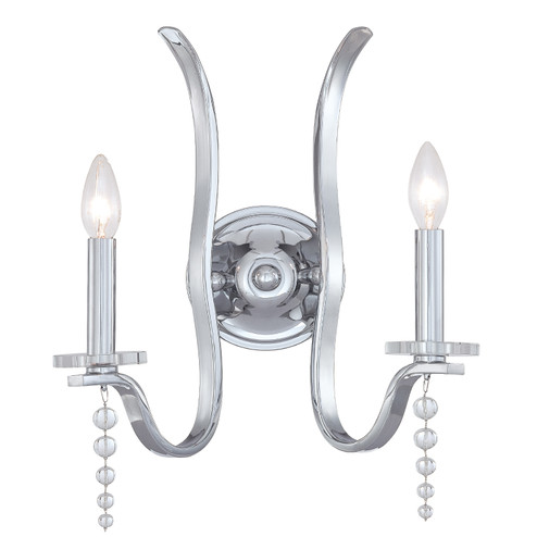 Flow Two Light Wall Sconce in Polished Chrome (60|1582CH)