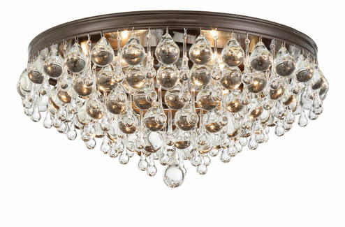 Calypso Six Light Flush Mount in Vibrant Bronze (60|138VZ)