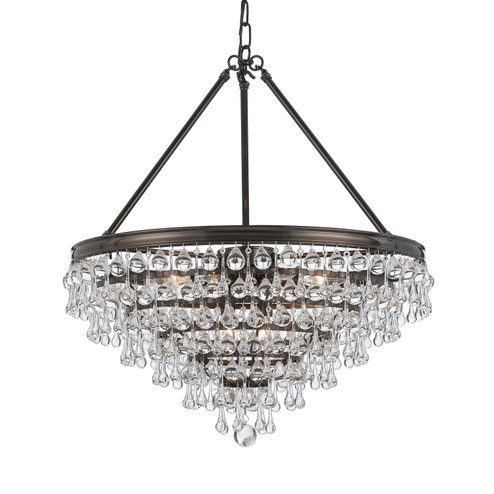 Calypso Eight Light Chandelier in Vibrant Bronze (60|137VZ)