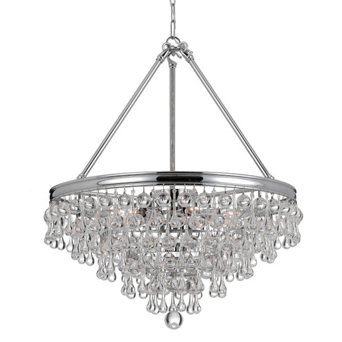 Calypso Eight Light Chandelier in Polished Chrome (60|137CH)