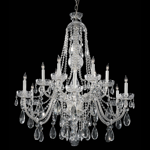 Traditional Crystal 12 Light Chandelier in Polished Chrome (60|1114CHCLMWP)