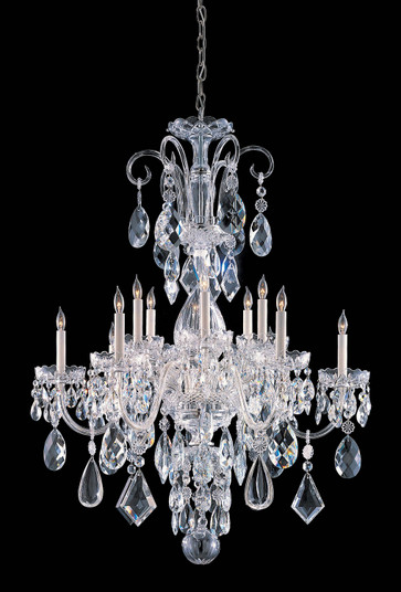 Traditional Crystal 12 Light Chandelier in Polished Chrome (60|1045CHCLMWP)