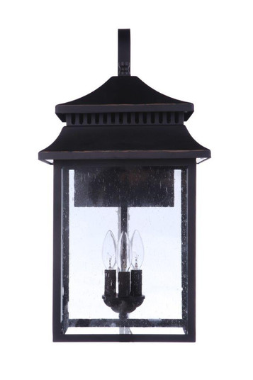 Crossbend Three Light Outdoor Wall Mount in Textured Black (46|ZA3134TB)