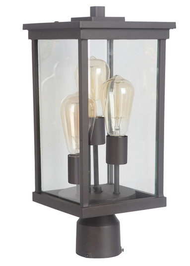 Riviera Three Light Outdoor Post Mount in Oiled Bronze (Outdoor) (46|Z9725OBO)