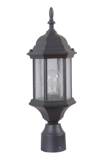 Hex Style Cast One Light Post Mount in Textured Black (46|Z295TBCS)
