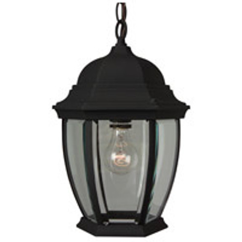 Bent Glass Cast One Light Pendant in Textured Black (46|Z281TB)