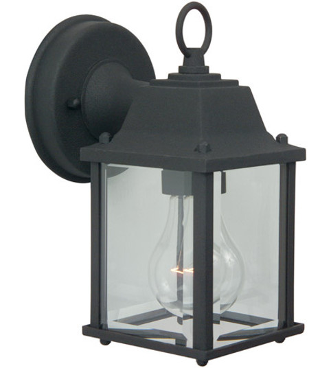 Coach Lights Cast One Light Wall Mount in Textured Black (46|Z192TB)