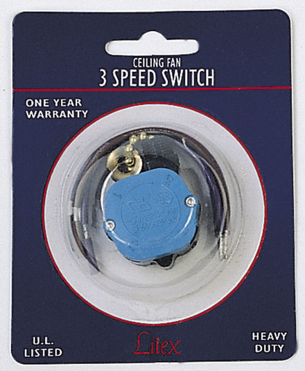 Single Capacitor fan Switch Dual/Triple Capacitor Switch in Satin Brass (46|TSS302)