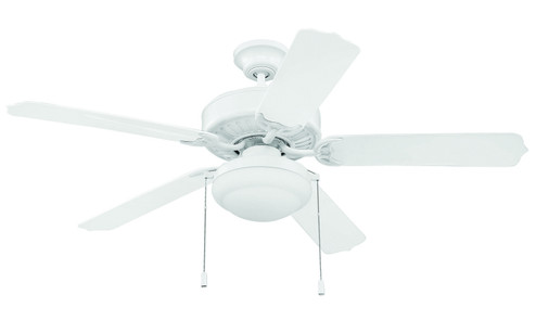 Enduro Plastic with Light Kit 52'' Ceiling Fan in White (46|END52WW5PC1)