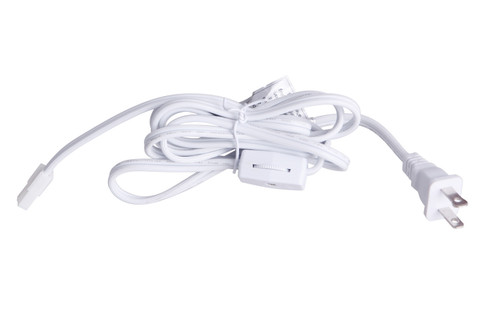 Under Cabinet Puck Cord and Plug in White (46|CPK11PG6W)
