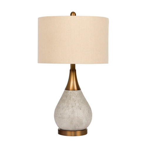 Table Lamp One Light Table Lamp in Concrete Brass (46|86237)