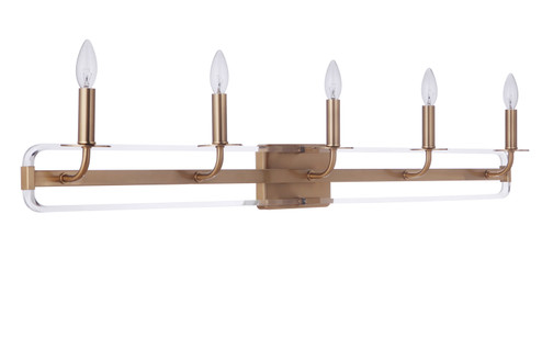 Graclyn Five Light Vanity in Satin Brass (46|57705SB)