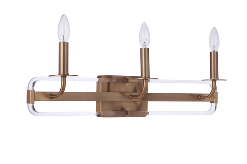 Graclyn Three Light Vanity in Satin Brass (46|57703SB)