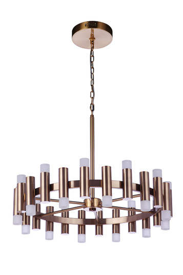 Simple Lux LED Chandelier in Satin Brass (46|57524SBLED)