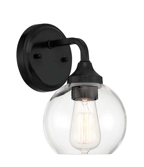 Glenda One Light Wall Sconce in Flat Black (46|56201FB)