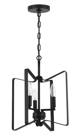 Shayna Three Light Convertible Semi Flush in Flat Black (46|56153FB)