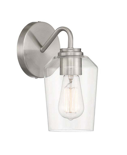 Shayna One Light Wall Sconce in Brushed Polished Nickel (46|56101BNK)