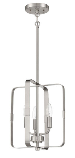 Stowe Three Light Foyer Pendant in Brushed Polished Nickel (46|56033BNK)