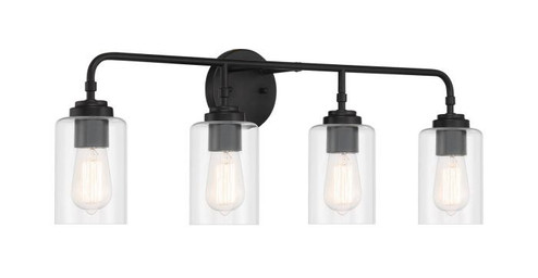 Stowe Four Light Vanity in Flat Black (46|56004FB)